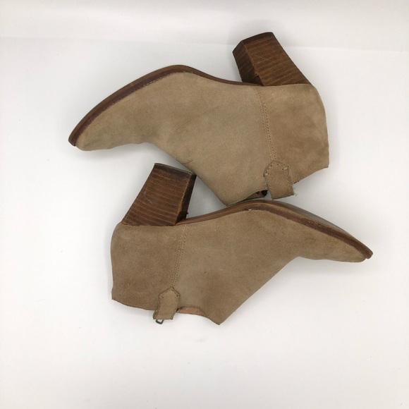 Madewell The Western Boot In Suede Tan Bootie Sz 7 - Picture 2 of 8